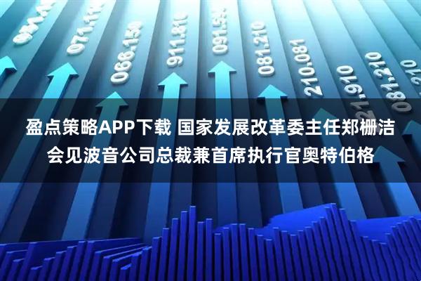 盈点策略APP下载 国家发展改革委主任郑栅洁会见波音公司总裁兼首席执行官奥特伯格